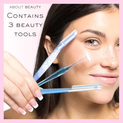 Facial Razors Kit for Women - Dermaplaning & Hair Removal, Portable