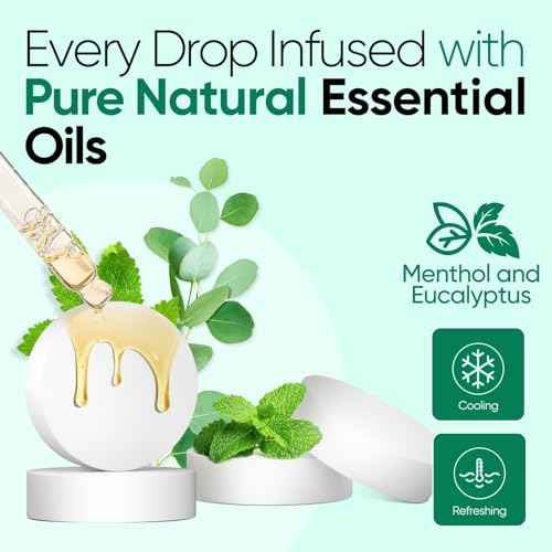 Shower Steamers Aromatherapy - 18 Pack Eucalyptus & Menthol Shower Tablets, Long-Lasting Strong Scent Vapor Bombs with Natural Essential Oil Stress Relief Christmas Gifts for Women and Men