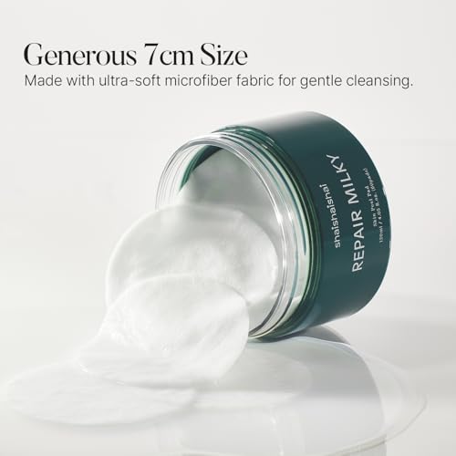 shaishaishai REPAIR MILKY Skin Peel Toner Pads, Gentle Exfoliating with PHA 2%, Rice Extract, Vegan Formula, Prequel Skincare, Korean Skincare, 60 pads
