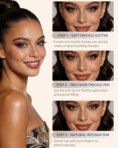 Dual Ended Freckle Pen with Multi-Size Stamp & Precise Tip