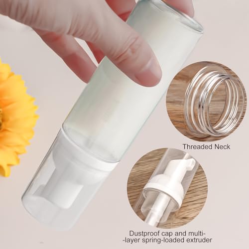 2oz Foam Pump Bottles for Hand Soap & Shampoo (2-Pack)