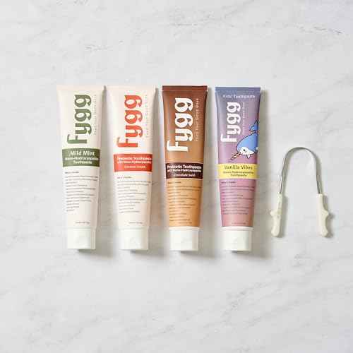 Fygg Stainless Steel Tongue Scraper with Cotton Storage Bag, Gentle Oral Care Tool for All Ages