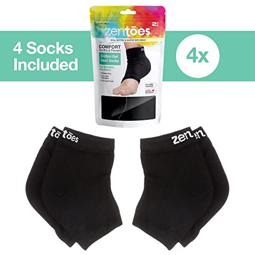 ZenToes Moisturizing Heel Socks with Vitamin E & Jojoba Oil