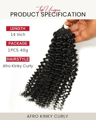 14 Inch Pre-Separated Afro Kinky Curly Crochet Hair Extensions