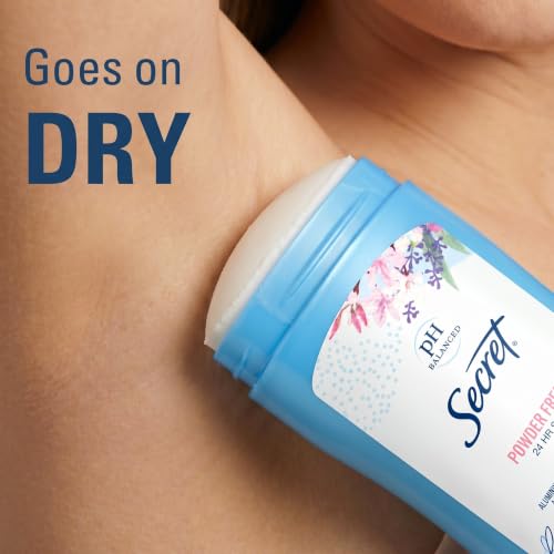 Secret Antiperspirant Deodorant for Women, 24hr Protection, 2.7 oz (2-Pack)