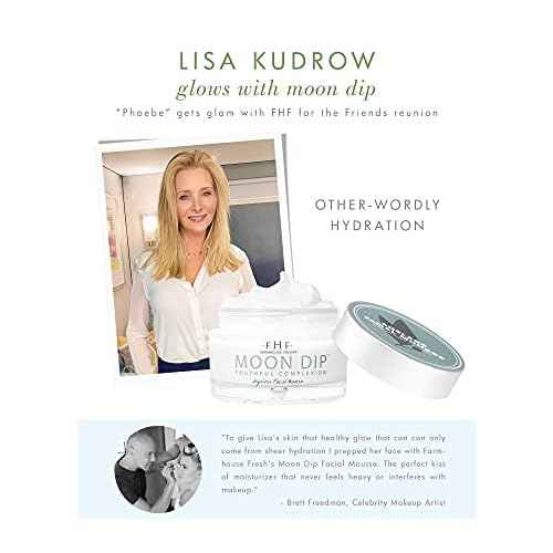 FarmHouse Fresh Moon Dip Peptide Moisturizer for Face with Retinol & Collagen, Hydrating Mousse & Firming Cream for Anti-Aging, 1.7 oz.