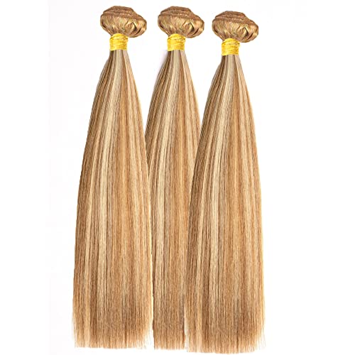 P27/613 Blonde Highlight Human Hair Bundles 20 22 24 Inch