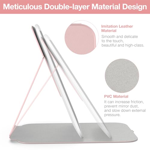 Kintion LED Travel Makeup Mirror, 60 Lights, 3-Color Dimmable