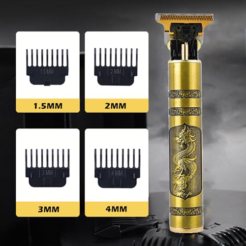 Cordless T Blade Hair Clipper Trimmer for Men, USB Rechargeable