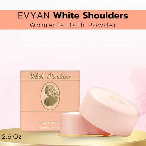 White Shoulders Bath Powder for Women 2.6 Oz