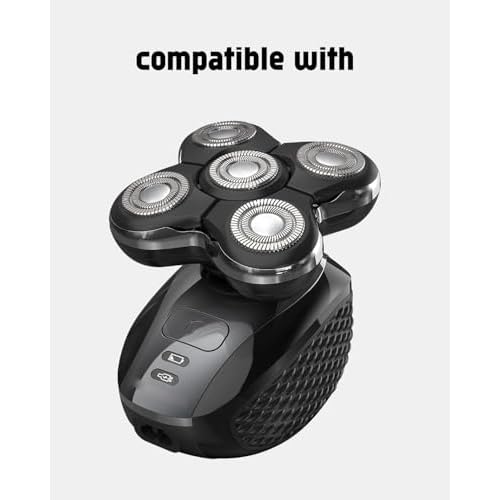 Remington Balder Pro Replacement Head Compatible with Remington Balder Pro Head Shaver, 5PCS XR7000 Replacement Blades, 5 Cleaning Brush