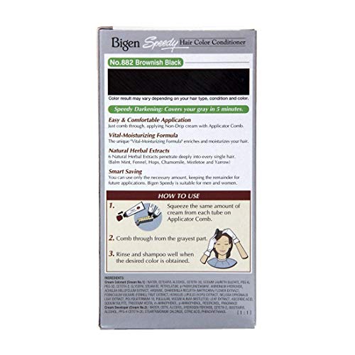 Brownish Black 882 - Bigen Speedy Hair Color Conditioner by Chunkaew