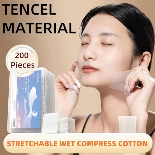 200 Count Stretchable Tencel Cotton Pads for Toner & Masks