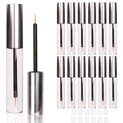 12PCS 10ml Empty Eyeliner Tubes with Applicators & Stoppers