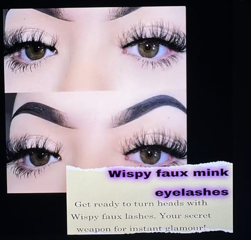 Wispy Faux Mink Eyelashes - Reusable False Lashes
