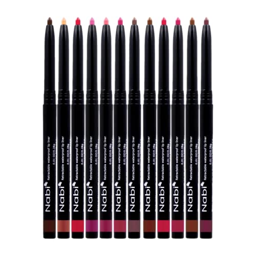 Beauty Spot 12-Color Retractable Waterproof Lip Liner Set