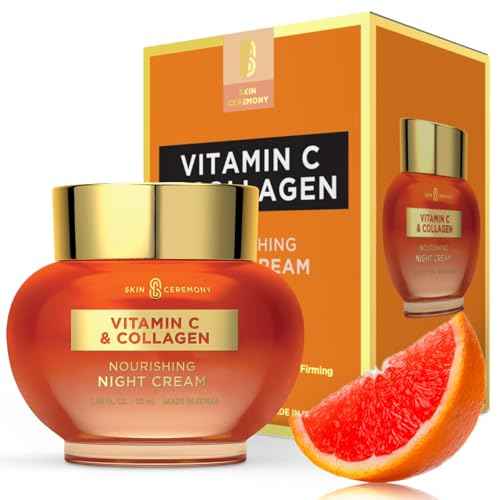 Vitamin C & Collagen Face Moisturizer - Anti-Aging, Skin Tightening, Reduces Wrinkles - Dermatologist Tested, Cruelty-Free Korean Skin Care for All Skin Types - 1.69 Fl. Oz