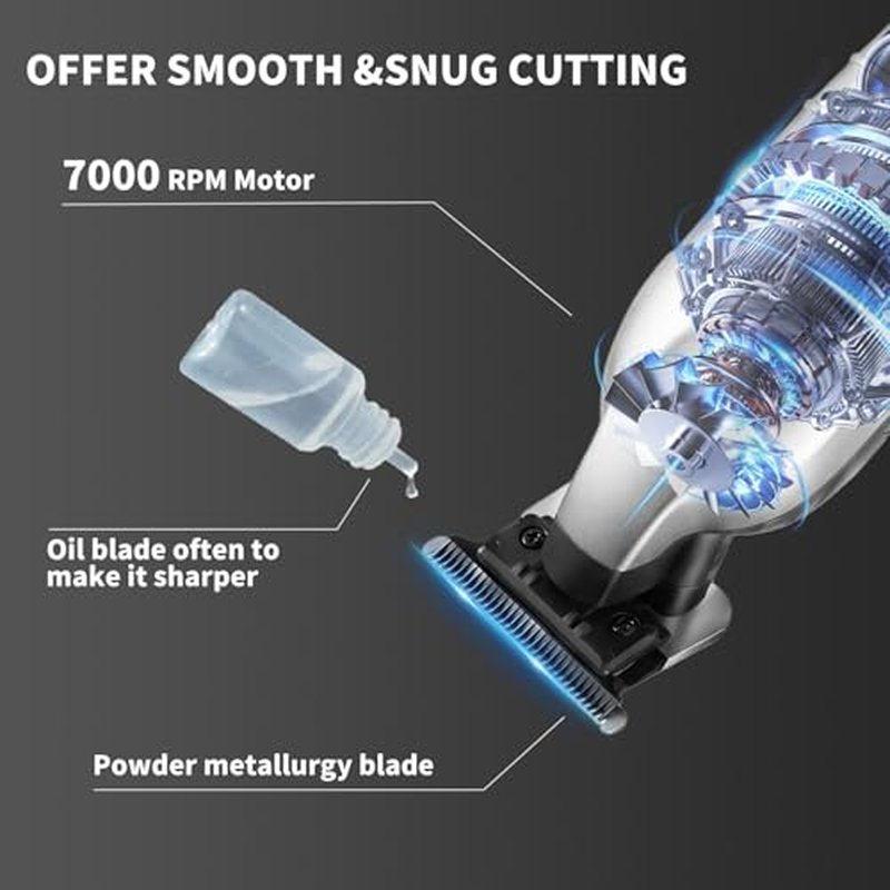 KEMEI 2099 Professional Cordless Hair Clipper with Charging Dock