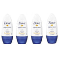 Dove Original Clean Roll-On Deodorant - Aluminum Free, 4-Pack, 1.7 Fl Oz Each (Body Deodorant Variation)