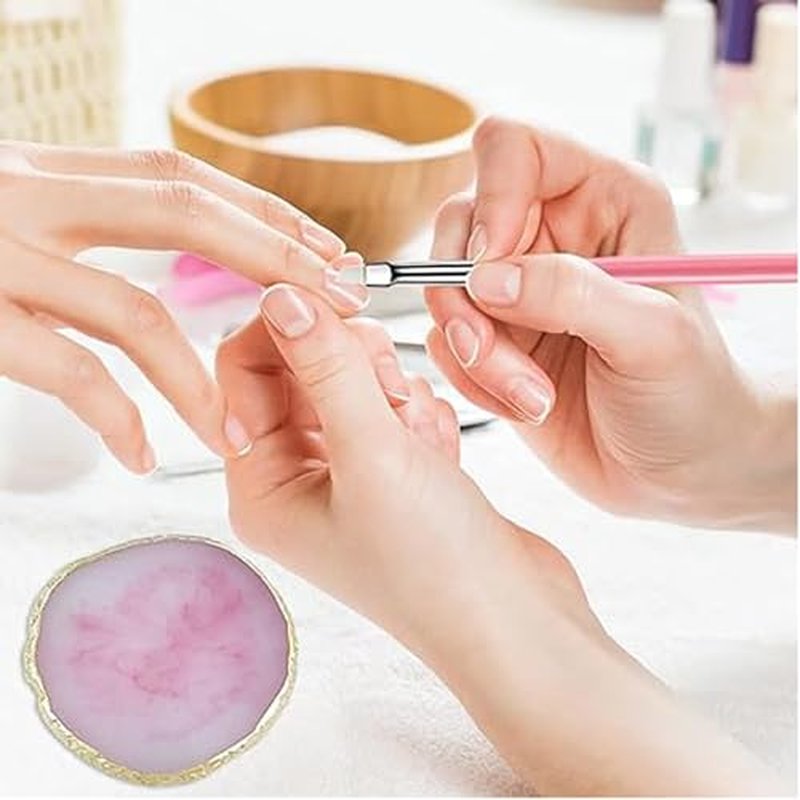 22-Piece Nail Art Tool Set with Resin Palette & Brushes