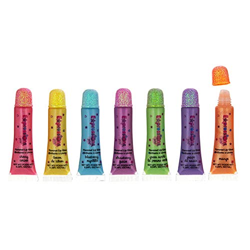 Expressions Flavored Shimmer Lip Gloss Set - 6 Colors