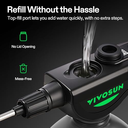 VIVOSUN Battery-Powered Plant Sprayer 2L, USB Rechargeable Mister
