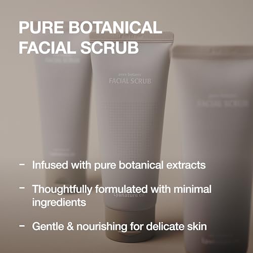 FACIAL SCRUB ? Organic Koean Face Scrub, All Natural Face Wash & Exfoliating Cleanser for Sensitive Skin, Deep Cleansing & Dead Skin Remover, Non-Toxic & Paraben-Free (3.53 fl oz / 100g)