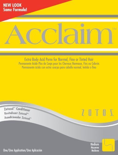 Zotos Acclaim Extra Body Acid Perm for Normal & Fine Hair