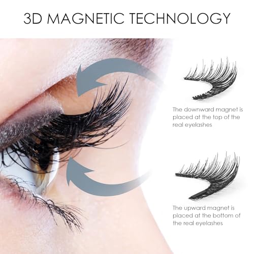 Reusable Magnetic Eyelashes - Lightweight 3D Lashes, No Glue Needed