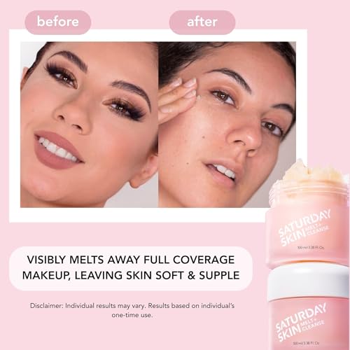 Saturday Skin Melt + Cleanse Makeup Melting Balm 100ml - Vegan Face Cleanser