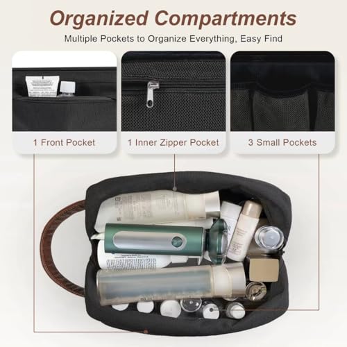 Travel Toiletry Bag for Men | Hanging Dopp Kit | Water Resistant