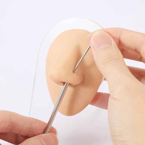 4pcs Piercing Needles Receiving Tubes, Stainless Steel Body Jewelry Piercing Receiver (3mm 4mm 5mm 6mm)