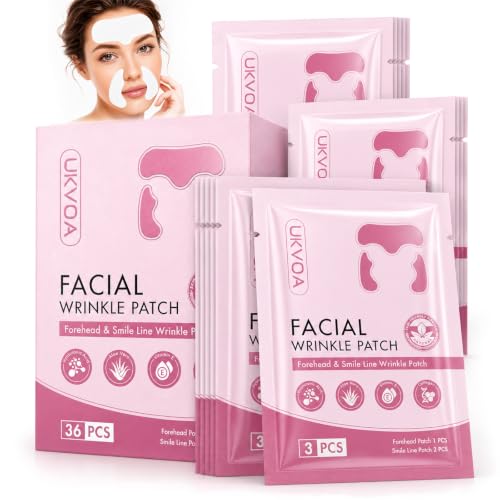 Forehead & Smile Line Patches - Hydrating Overnight Treatment | 36pcs