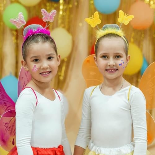 Butterfly Glitter Temporary Tattoos for Kids, 130 Styles