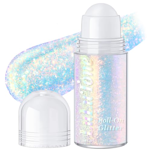 Sparkling Blue Roll-On Body Glitter Gel - Chameleon Holographic