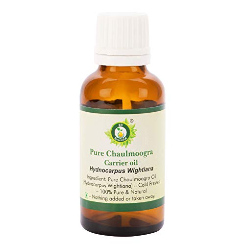 Chaulmoogra Oil | Hydnocarpus Wightiana | for Hair | for Skin | 100% Pure Natural | Cold Pressed | Unrefined | 15ml | 0.507oz by R V Essential