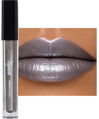 Mynena Silver Metallic Lip Gloss - High-Shine Hydrating Topper