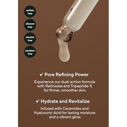 AROMATICA Vitalizing Rosemary Firming Ampoule Serum - Skin Revitalizing Retinol Serum for Face, Moisturizing & Strengthening Skin Barrier (30ml)
