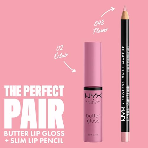 NYX Professional Makeup Butter Gloss Eclair Pink Non-Sticky Lip Gloss