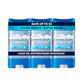Gillette Clear Gel Antiperspirant Deodorant Men 72hr 3 Pack