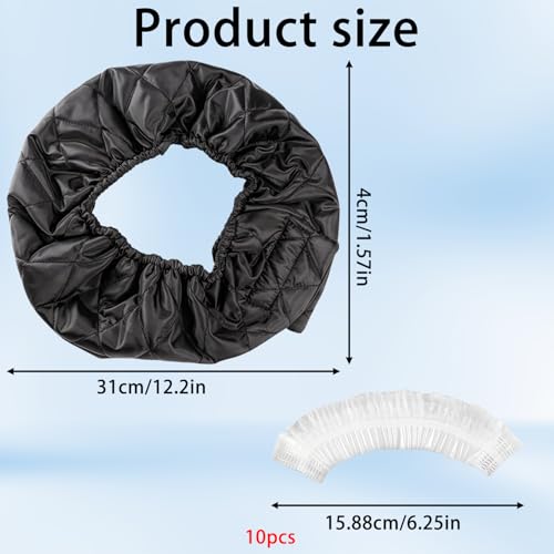 Hair Dryer Hood Set - 1 Reusable Cap & 10 Disposable Hoods