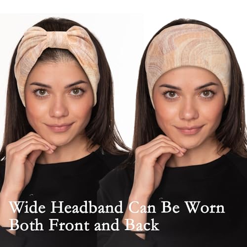Cobahom 6-Pack Wide Boho Headbands for Women - Soft & Stretchy
