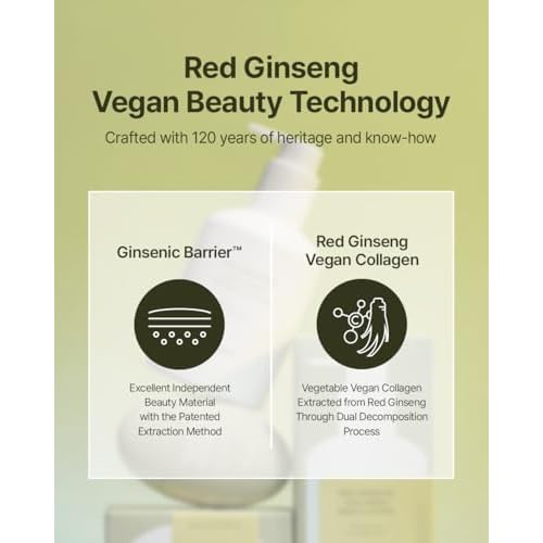 Donginbi LAB 1899 Red Ginseng Collagen Hand and Body Care Set - Firming & Glowing, Hand Cream(1.69 floz) & Body Lotion(8.45 floz), Moisturizer for Dry Skin, Korean Ginseng Skin Care Set Gifts