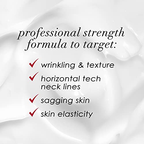 Dermelect Self-Esteem Neck Firming Lift Professional - Anti Aging Cream with Agefinity, Squalene, Green Tea Toning Hydrating Firming Treatment for Crepey Sagging Skin, Tech Neck 2 oz