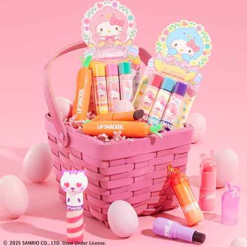 Lip Smacker Bunny Lip Balm, Moisturizing & Hydrating Lip Care, Fun & Collectible Easter Gift for Kids & Lip Balm Lovers - Strawberry