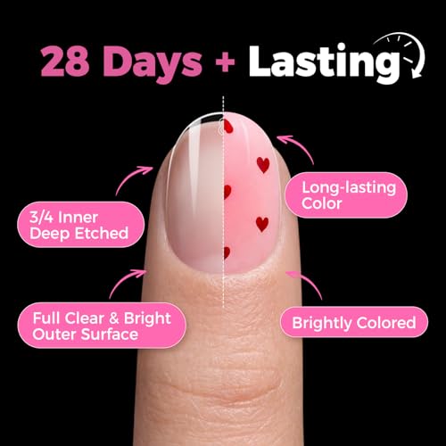 UNA GELLA Extra Short Oval Nail Tips 312pcs - Natural Lightweight Gel