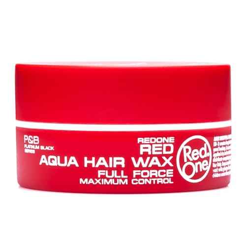 Redone Hair Wax Red 150ml | Ultra Hold & Maximum Control | High Shine Styling Wax for Men & Women | Edge Control & Non-Sticky Finish | Strawberry Scent | Professional Barber Hair