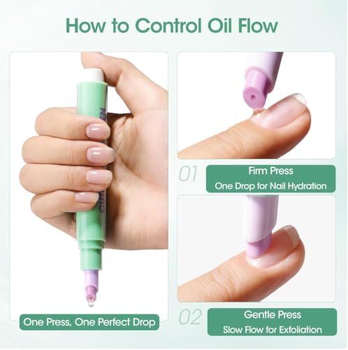 Gellen Aloe Vera 6ml Ceramic Cuticle Oil Pusher Pen - All-in-One Nail Care