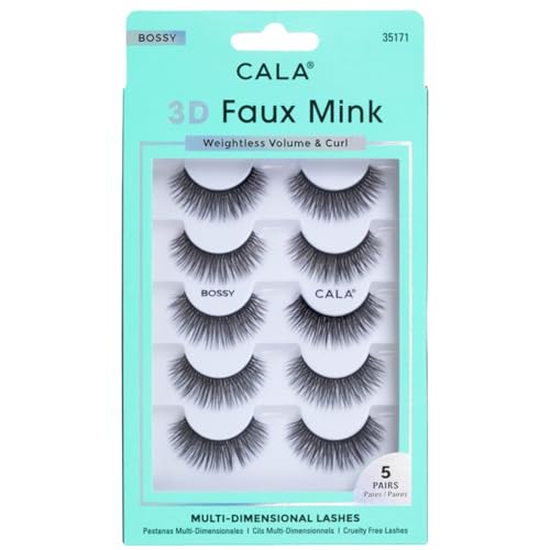 3D Faux Mink Lashes Bossy - 5 Pack by Cala