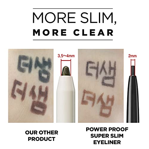 THESAEM Eco Soul Powerproof Eyeliner - Smudge-Proof Gel, Choco Brown
